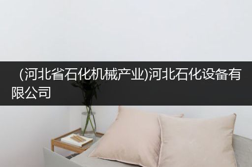 （河北省石化机械产业)河北石化设备有限公司